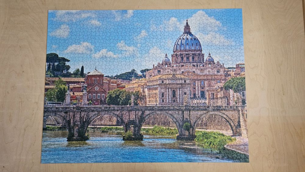 Lais Puzzle 'Brücke Und Engelsburg Rom' – 1000 Teile Mit Brillantem Druck & Stabiler Schachtel