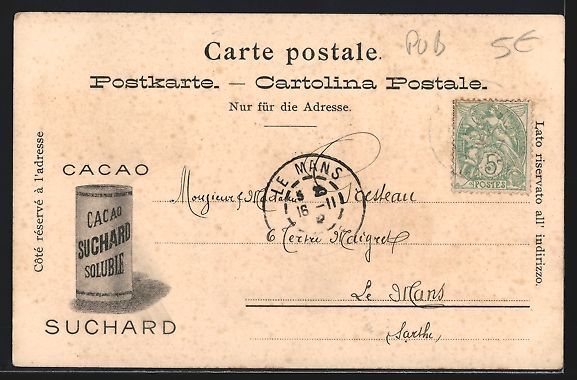 Cartes postales: Litho Lugano, Ortsansicht mit einem Paar – D'occasion à Berlin par bartko-reher 1