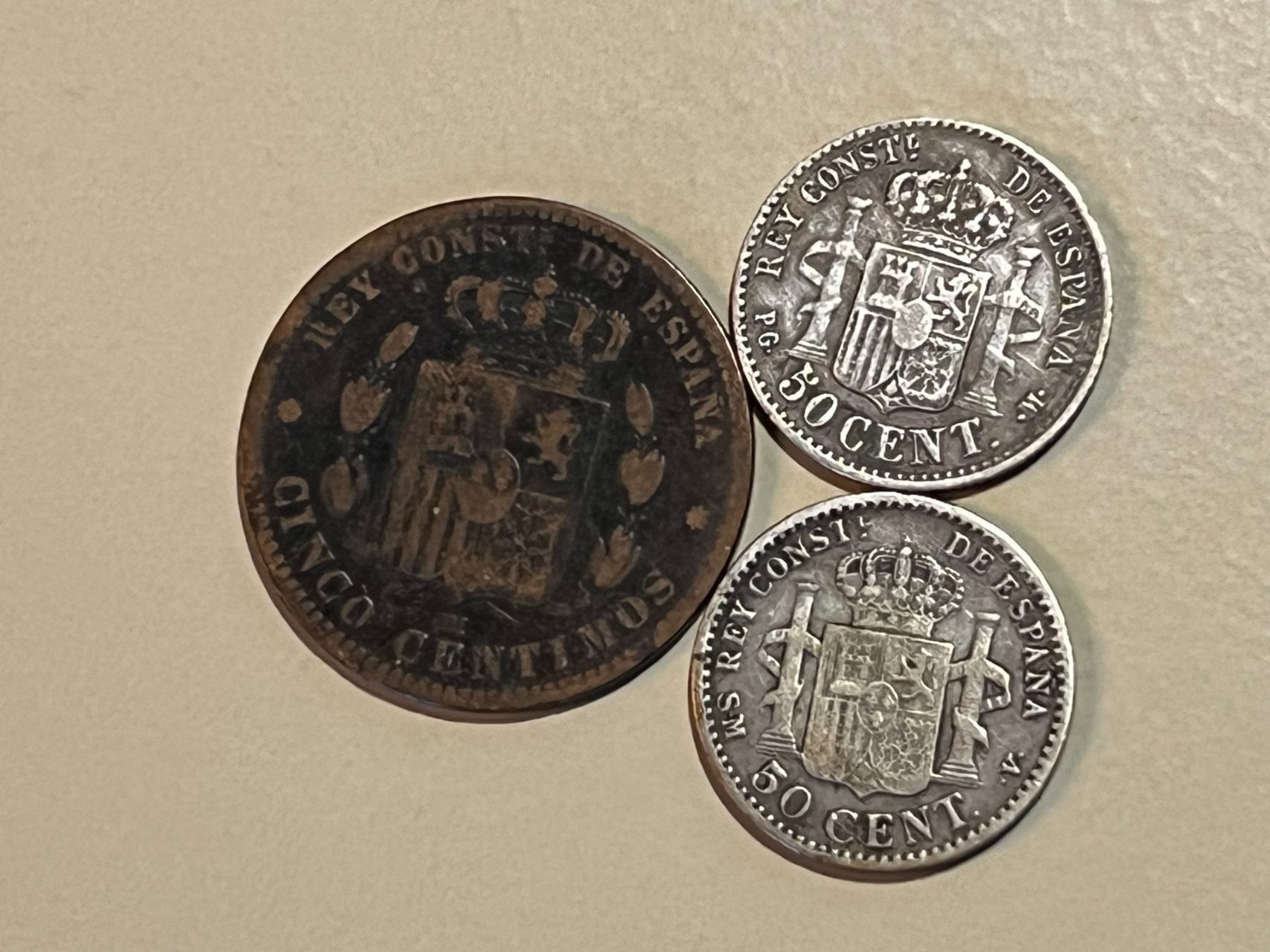 Tutti le monete: 5 Centav.1878/50 Centavos 1892/1901 – Usato da Wettingen venduto da pozza01 1