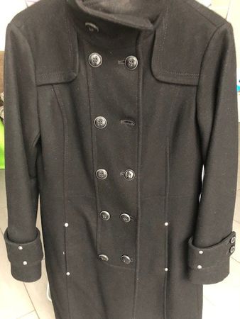 Woll- Wintermantel schwarz   Grösse 38.  NEU