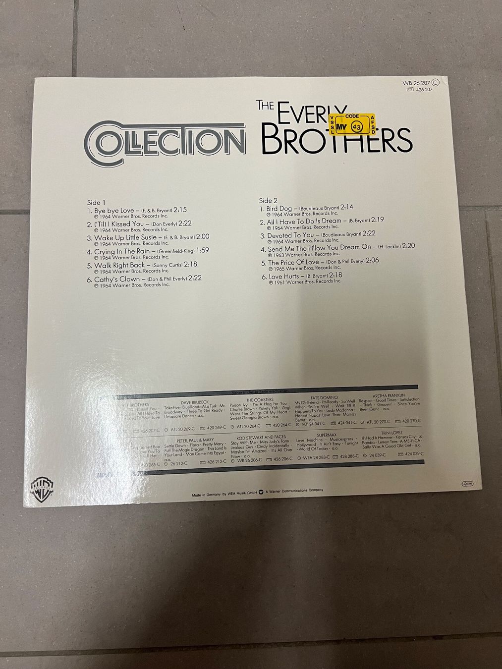 Dischi in vinile: Schallplatte / The Everly Brothers / Collection – Usato da Freidorf TG venduto da sarotiko 1