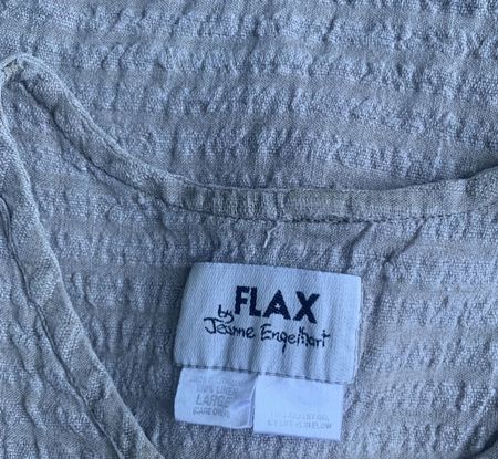 Super débardeur vintage FLAX by JEANNE ENGELHART 100%lin t.L