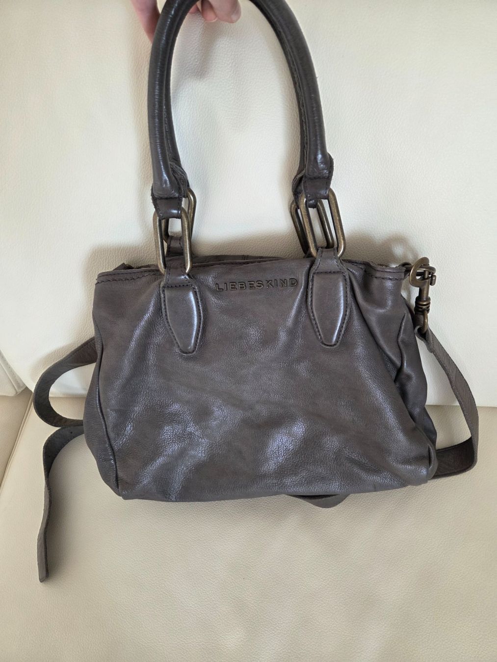 Liebeskind Borse da donna: Liebeskind Ledertasche mittelgrau – Usato da Oberkirch LU venduto da aimee2010 9