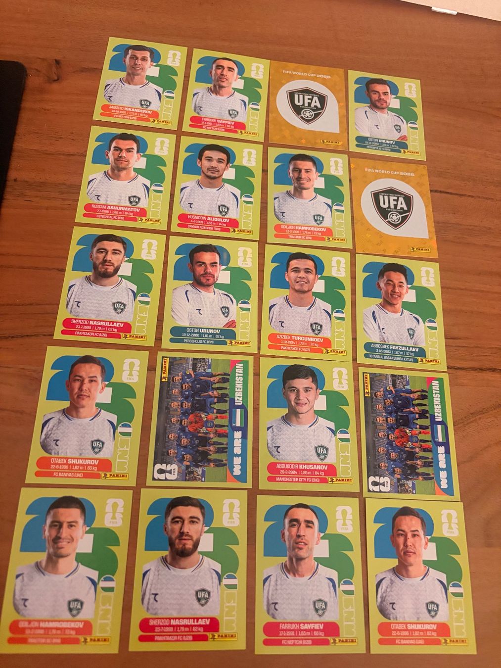 Panini Carte collezionabili: Panini Usbekistan UZB 2026 – Usato da Solothurn venduto da rah_g92d