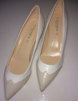 Cafe Noir Pumps, Gr. 40, weiss/beige, neu