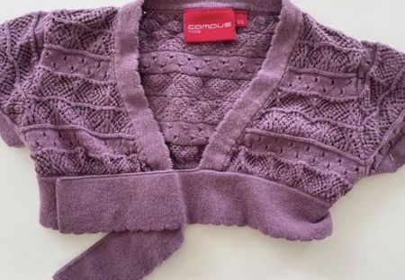 Bolero lila Grösse 92 100% Baumwolle guter Zustand