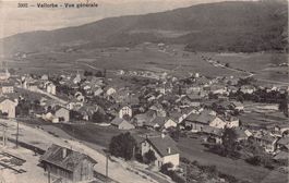 Vallorbe, vue générale, circulée 1912