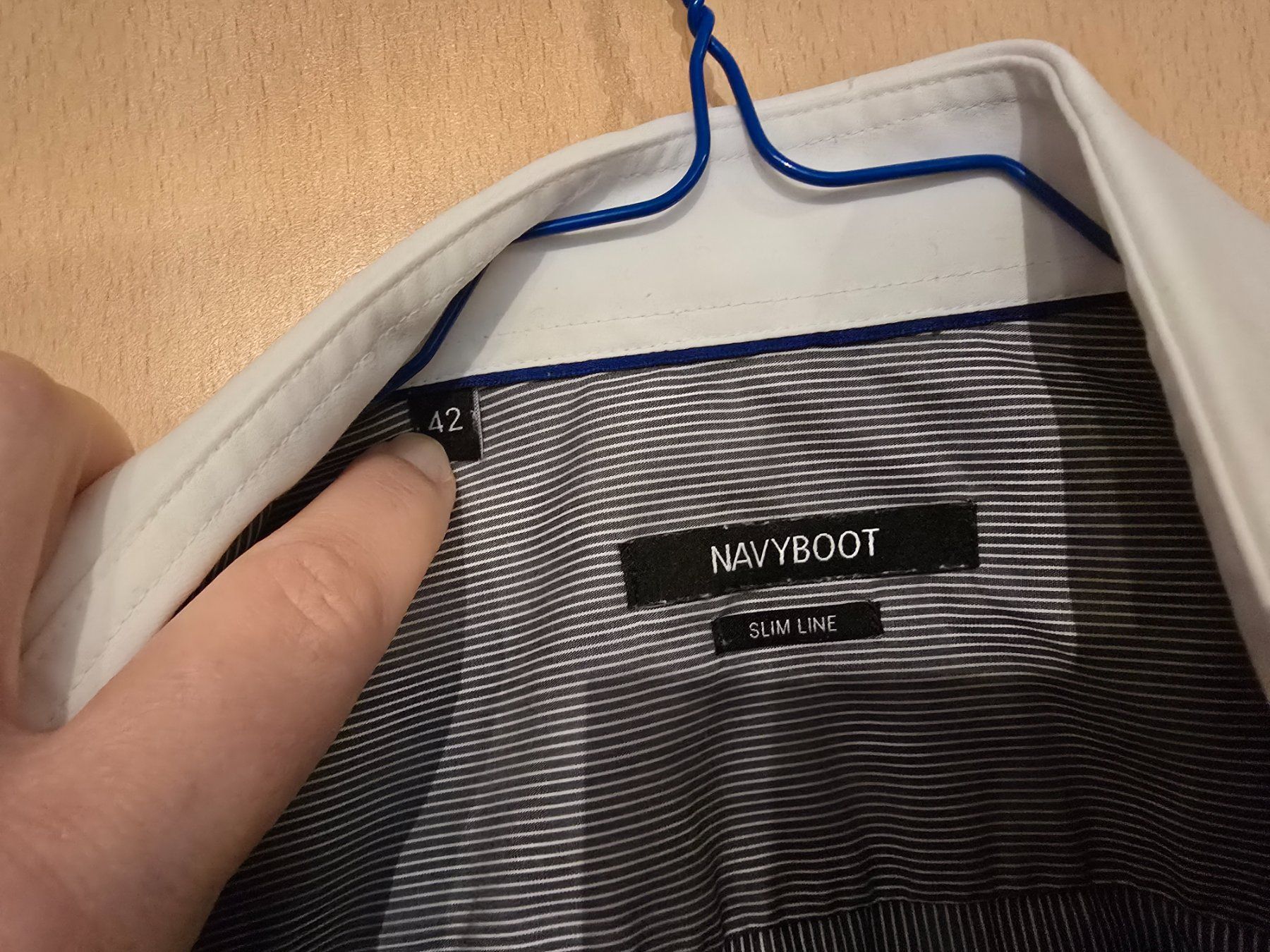 Navyboot Camicie: NAVYBOOT Slim Line Herrenhemd Gr. 42 gestreift – Usato da Büttikon AG venduto da Amineah 1