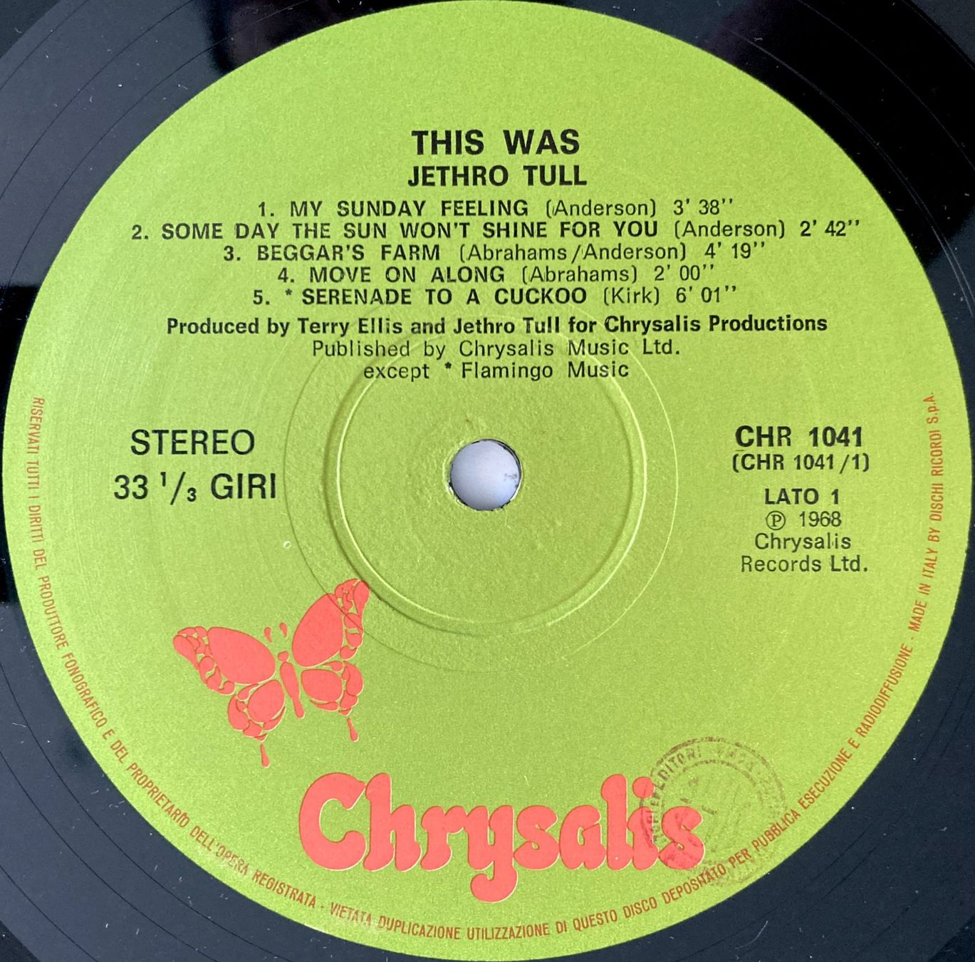 Vinyles: JETHRO TULL - THIS WAS – D'occasion à Bottens par hotter-than-hell 2