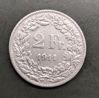 2 Fr. Münze Jahrgang 1911 Silber