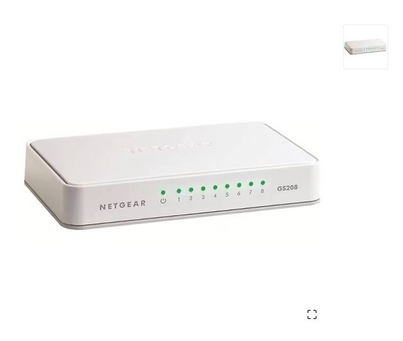 Hub & Switch: Netgear 8 Port Switch GS208 – Usato da Biberstein venduto da Paegger1