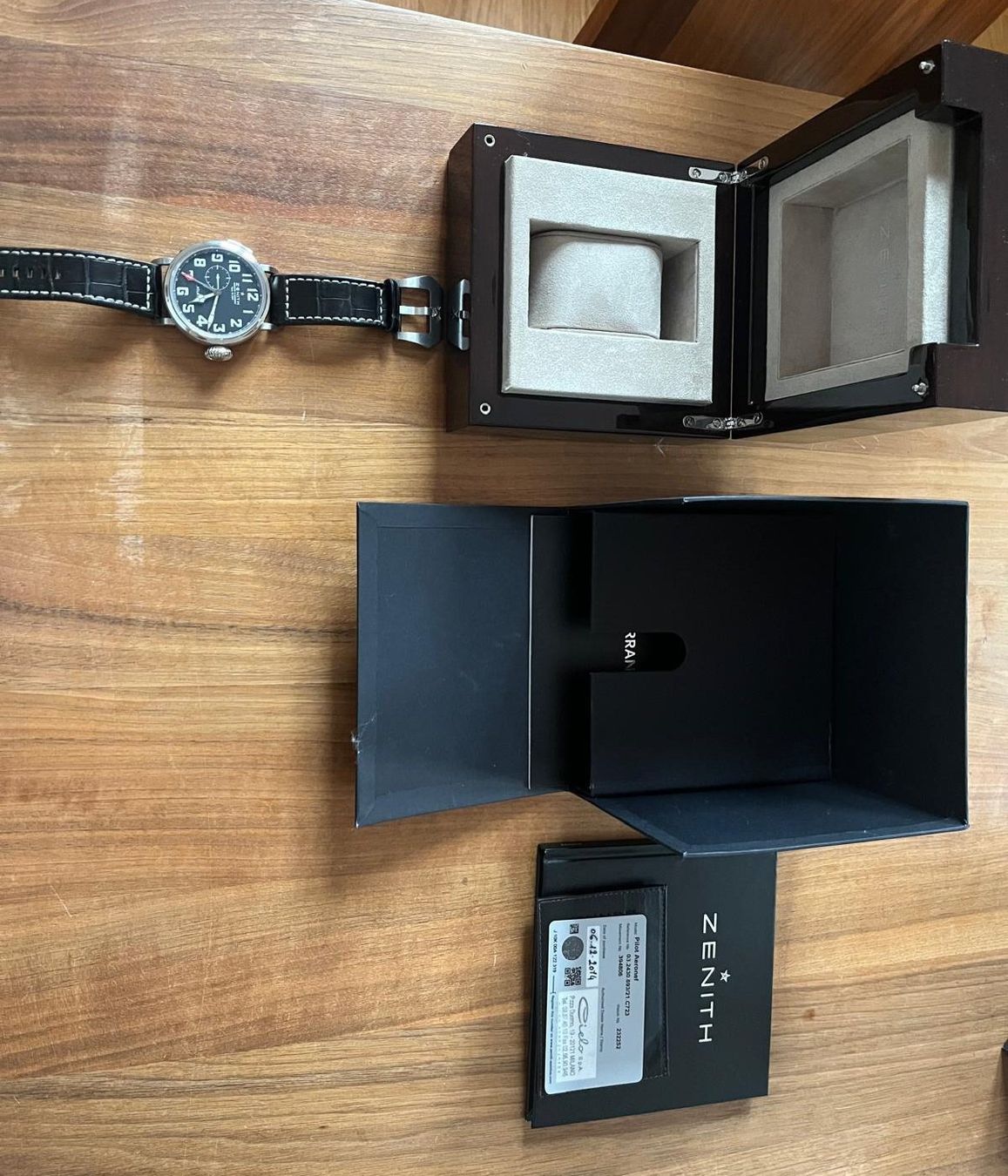 Zenith Orologi: Pilotenuhr von Zenith,  Modell: Pilot Aeronef – Usato da Bettlach venduto da Kastanie.26 3