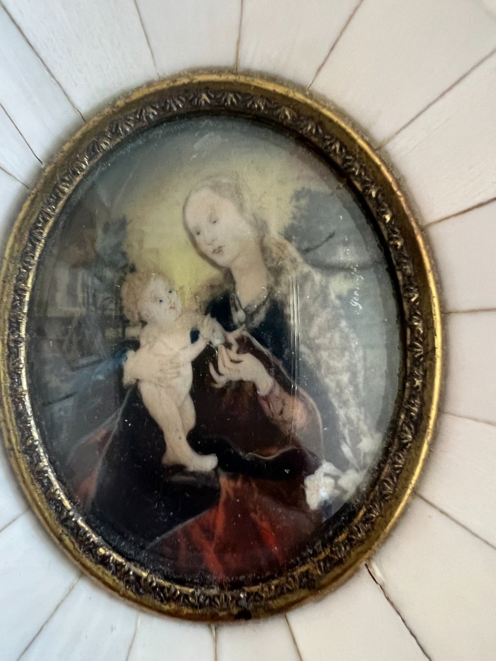Poster & Bilder: Antikes Madonnenbild 10.5 auf 11.5 – Gebraucht aus Aeugst am Albis von gzhtox 1