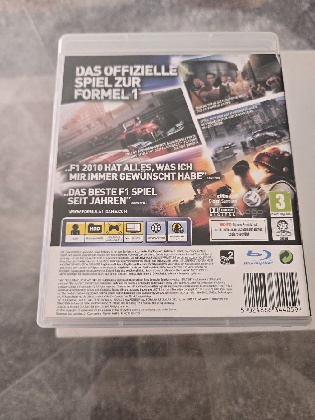 Jeux: Formula 1 2010 PS3 – D'occasion à Bussigny par Kfdlt 1