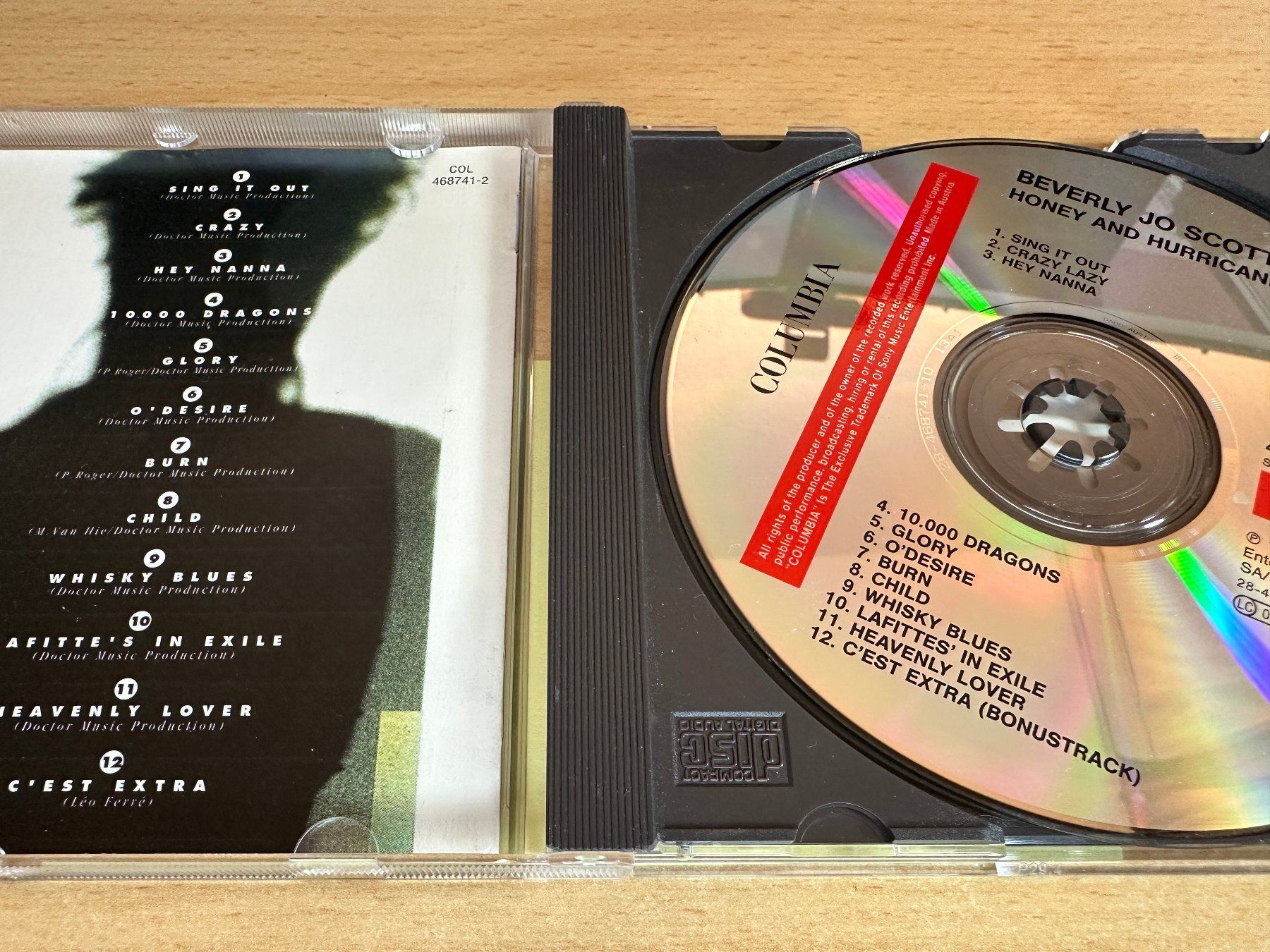 CD: Beverly Jo Scott – Honey & Hurricanes – Usato da Rikon im Tösstal venduto da Alpenmutz 2