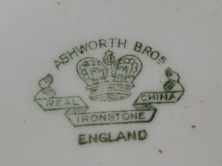 Piatti: 2 Teller ASHWORTH BROS, Ironstone, England – Usato da Worb venduto da farben20zauber 1