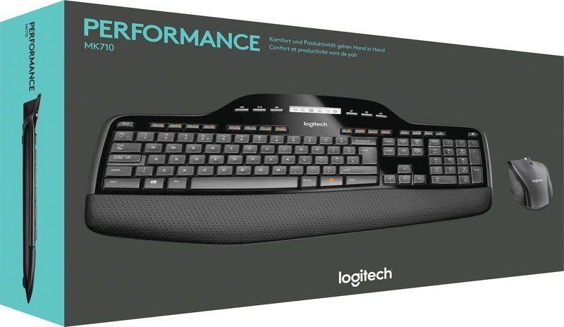 Logitech 920-002438 Cordless Desktop MK710 LCD-Dashboard USB (Neu und ...