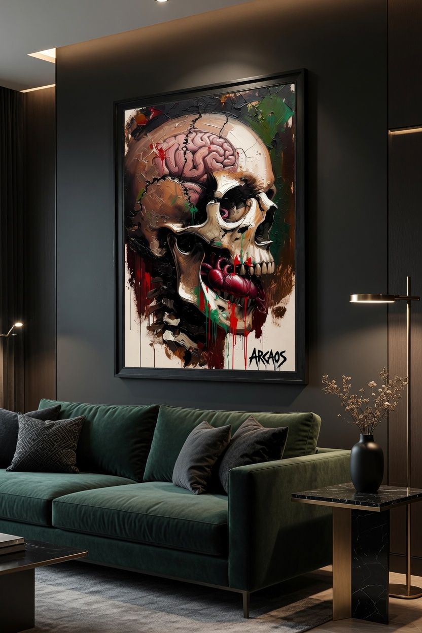 Dipinti: "BRAIN SKULL BLOODS" – Nuovo e nell'imballaggio originale da Bellinzona venduto da ARCAOS.ART