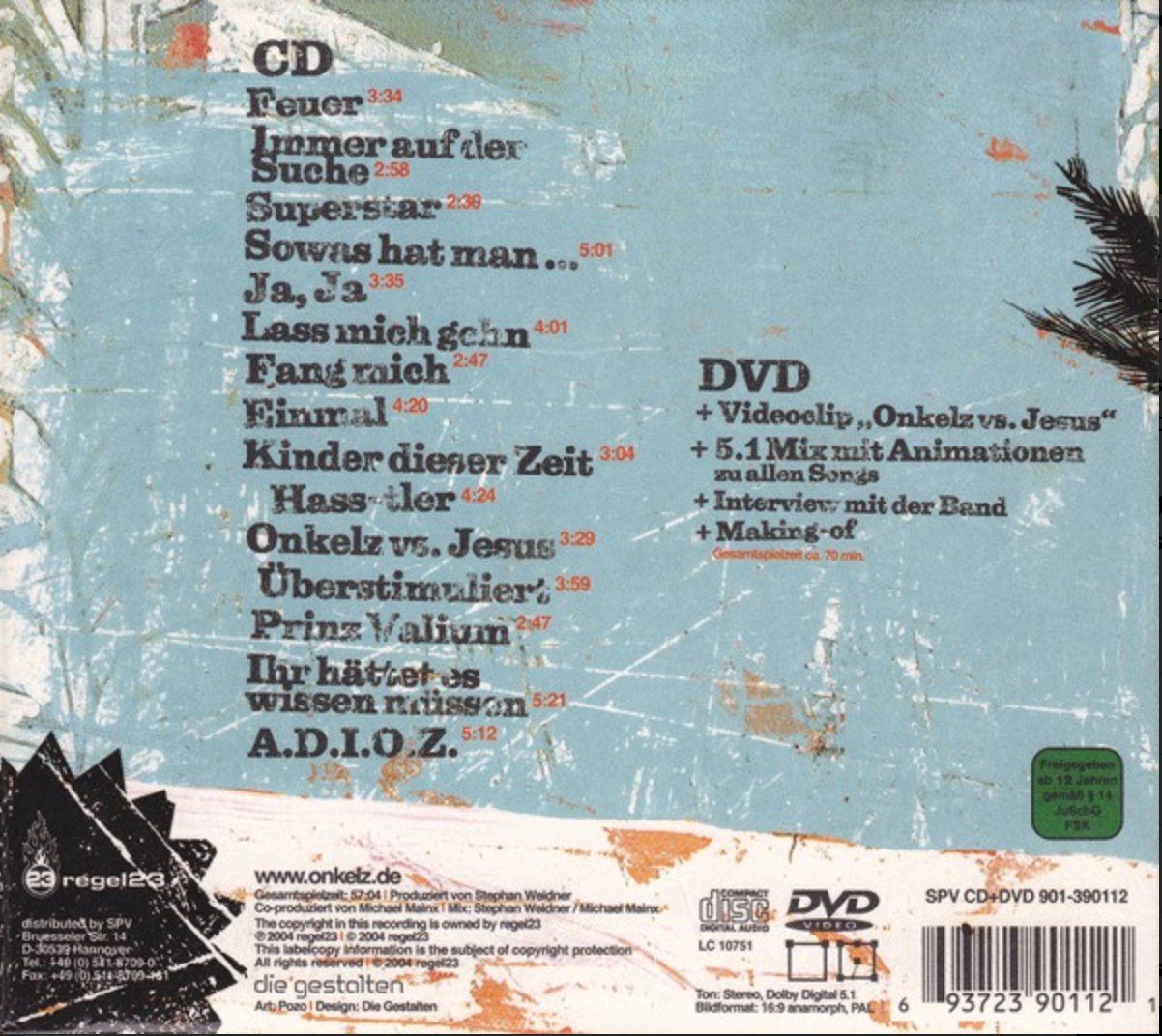 CDs: Böhse Onkelz - Adios (CD + DVD) – Gebraucht aus Brunnen von Barfly5 1