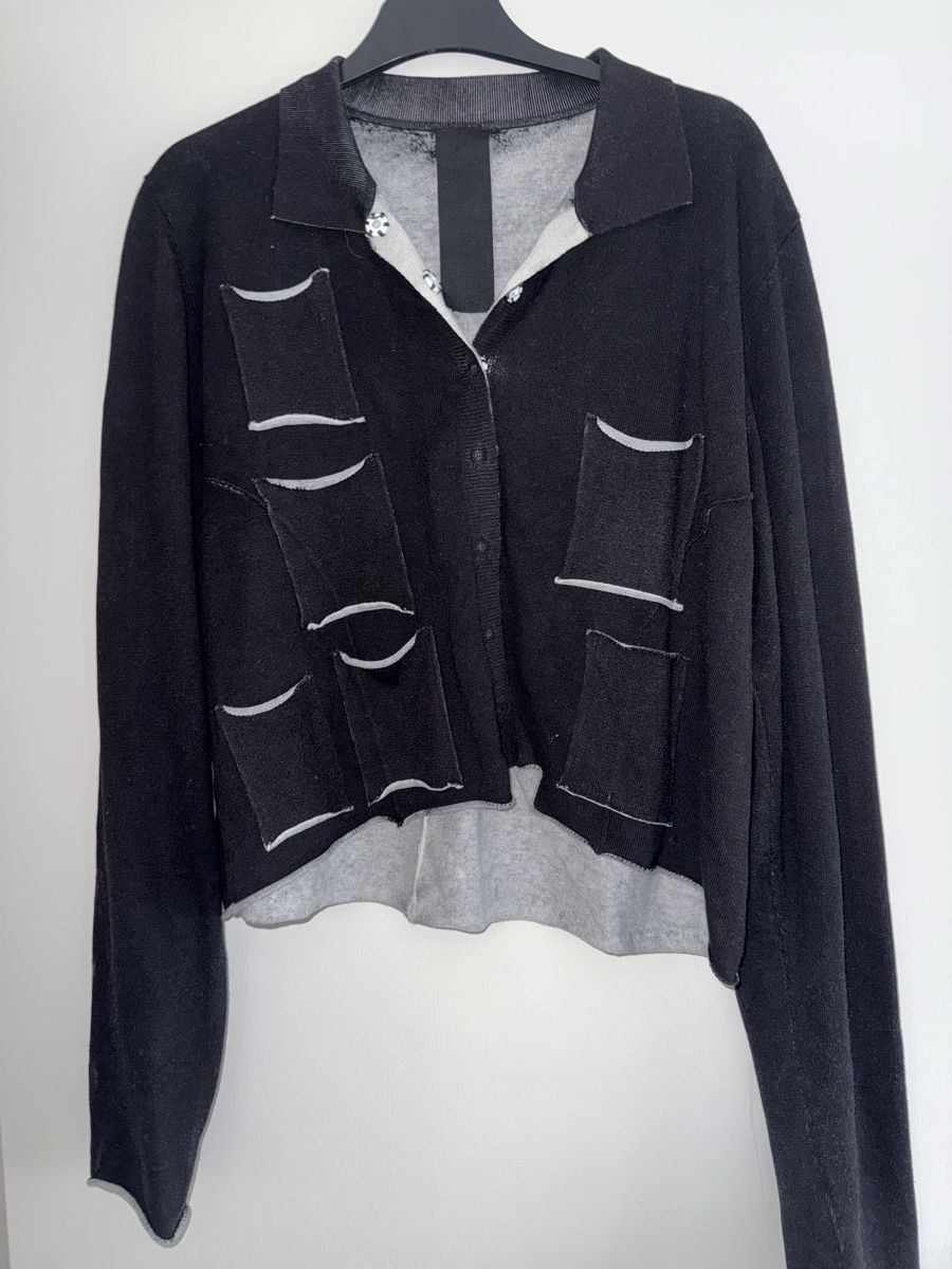 Giacche: Damen Strickjacke schwarz mit Designelementen Grösse S – Nuovo (secondo la descrizione) da Schachen LU venduto da Bassman02