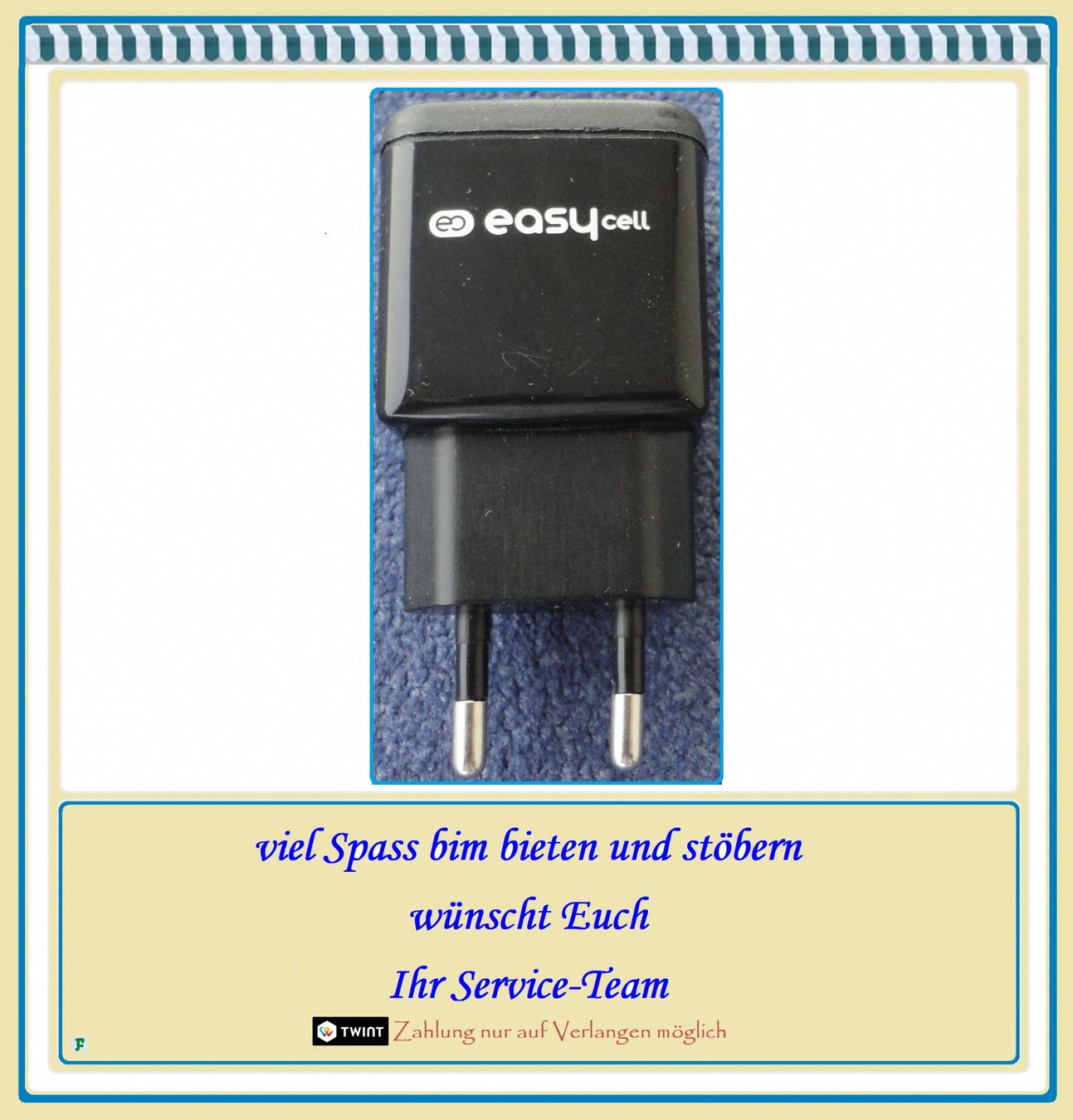 Caricabatterie: easy cell • USB-Ladegerät mit micro ↔ USB Kabel – Nuovo (secondo la descrizione) da Münchwilen TG venduto da FLOHMIFLITZER 1