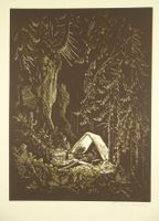 SPLEISSERGRUPPE, LITHOGRAPHIE, 40er JAHRE PTT, POST, TELEFON