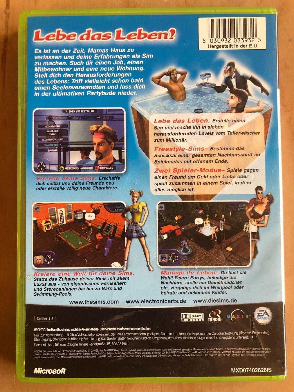 Microsoft Giochi: Die Sims für Xbox – Usato da Kestenholz venduto da Mad18 1