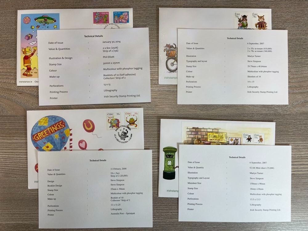 Tutti i francobolli: 4 schöne Erstagsbriefe Irland – Usato da Aesch BL venduto da CollectorsBest 1