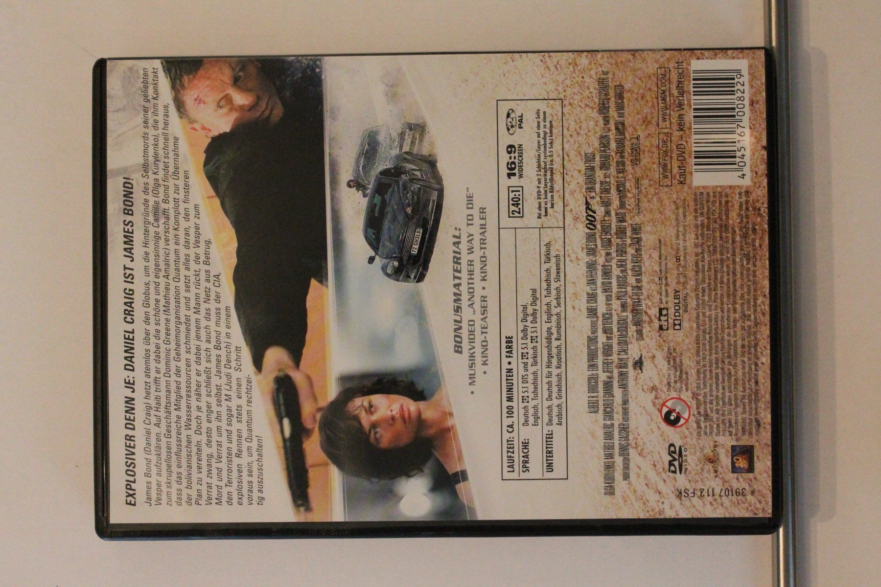 Tous les DVDs: James Bond 007 - Ein Quantum Trost – D'occasion à Grenchen par Manuel.We 1