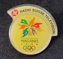 CC331  Pin NAGANO 1998 Olympic Games Radio Suisse Television