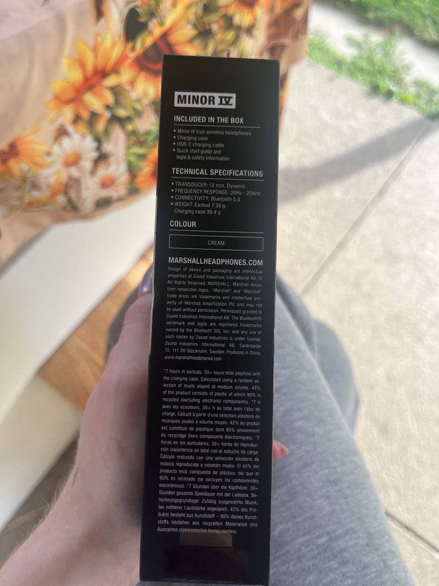 Marshall Kopfhörer: Originalverpakte Marshall Air pods Creme – Neu und originalverpackt aus Rickenbach SZ von nad_dx8r 5