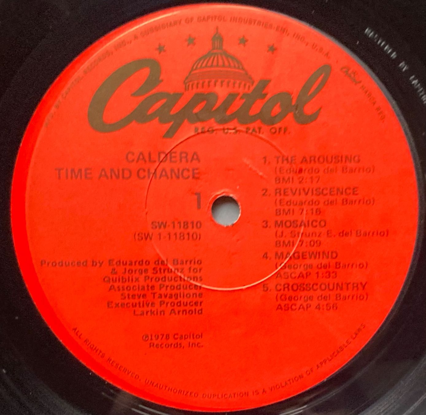 Dischi in vinile: CALDERA - TIME AND CHANCE – Usato da Poliez-Pittet venduto da Newtown-Records 3