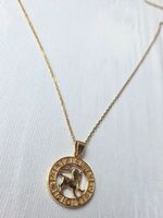 Kette mit Anhänger Sternzeichen Löwe goldfarben neu