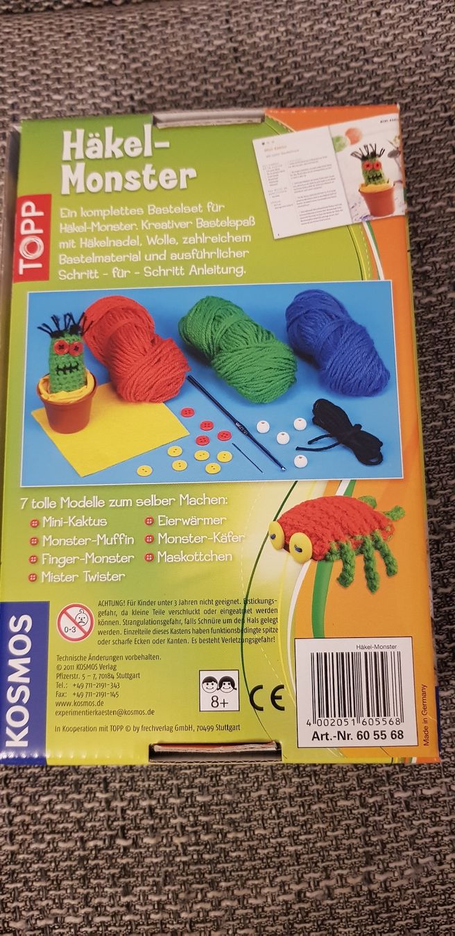 Kit bricolage: Häkel-Monster Bastelset – Nuovo (secondo la descrizione) da Lupfig venduto da Nanda89 1
