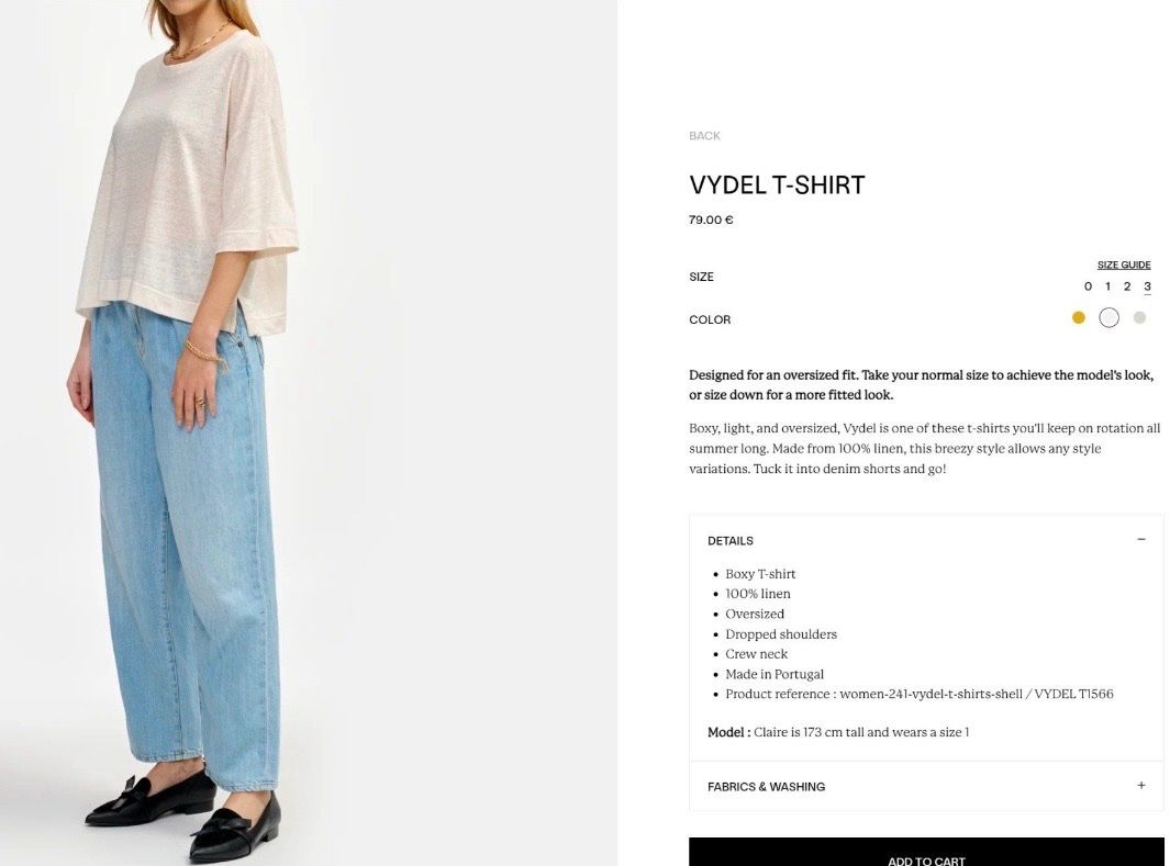Bellerose T-Shirts: Bellerose linen top, size 0 – Neu (gemäss Beschreibung) aus Kilchberg ZH von ben_pc68