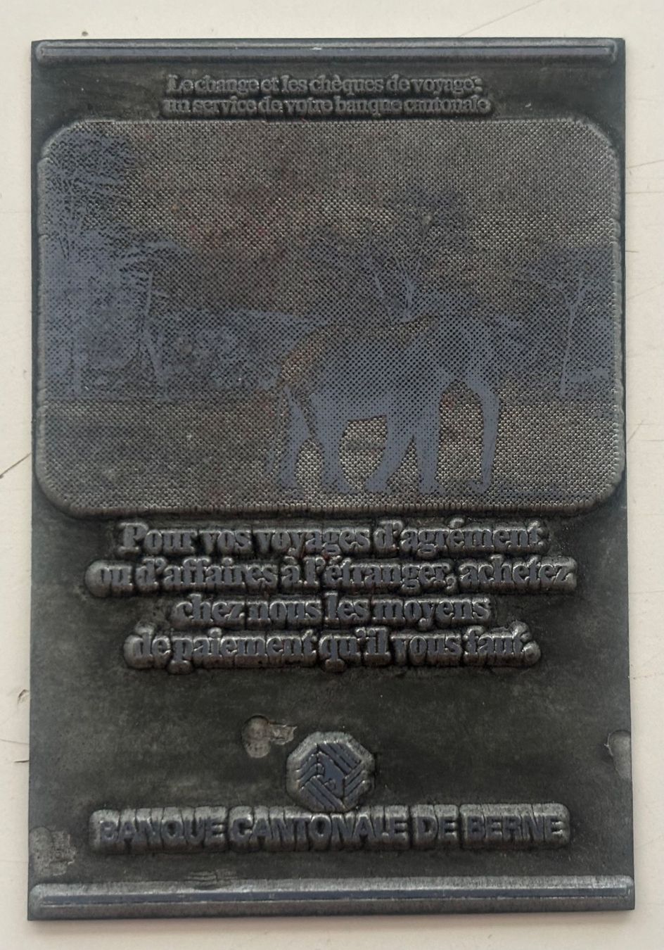 Foto & Immagini: Cliché typographique - Banque Cantonale de Berne - Éléphant – Usato da Neuchâtel venduto da gefdeneuch 1