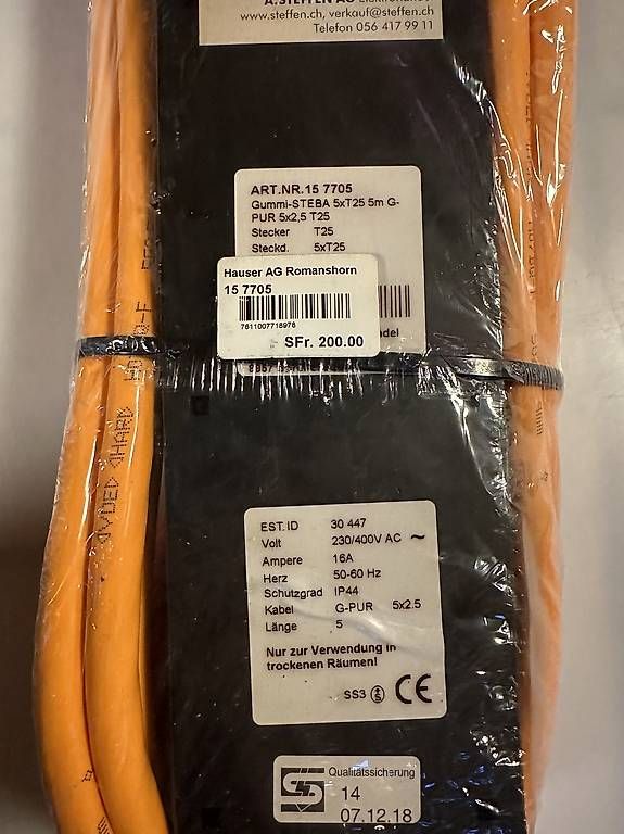 Fiches d'alim.: Steckdosenleiste PUR Kabel – D'occasion à Madetswil par maucad 2