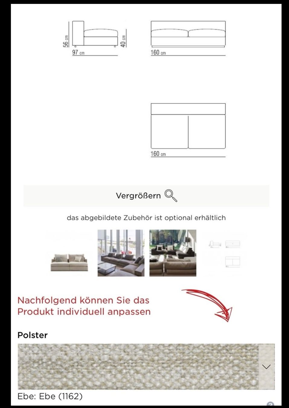 Flexform Sofas: Flexform Sofa Groundpiece – D'occasion à Luzern par FelixHelder 7