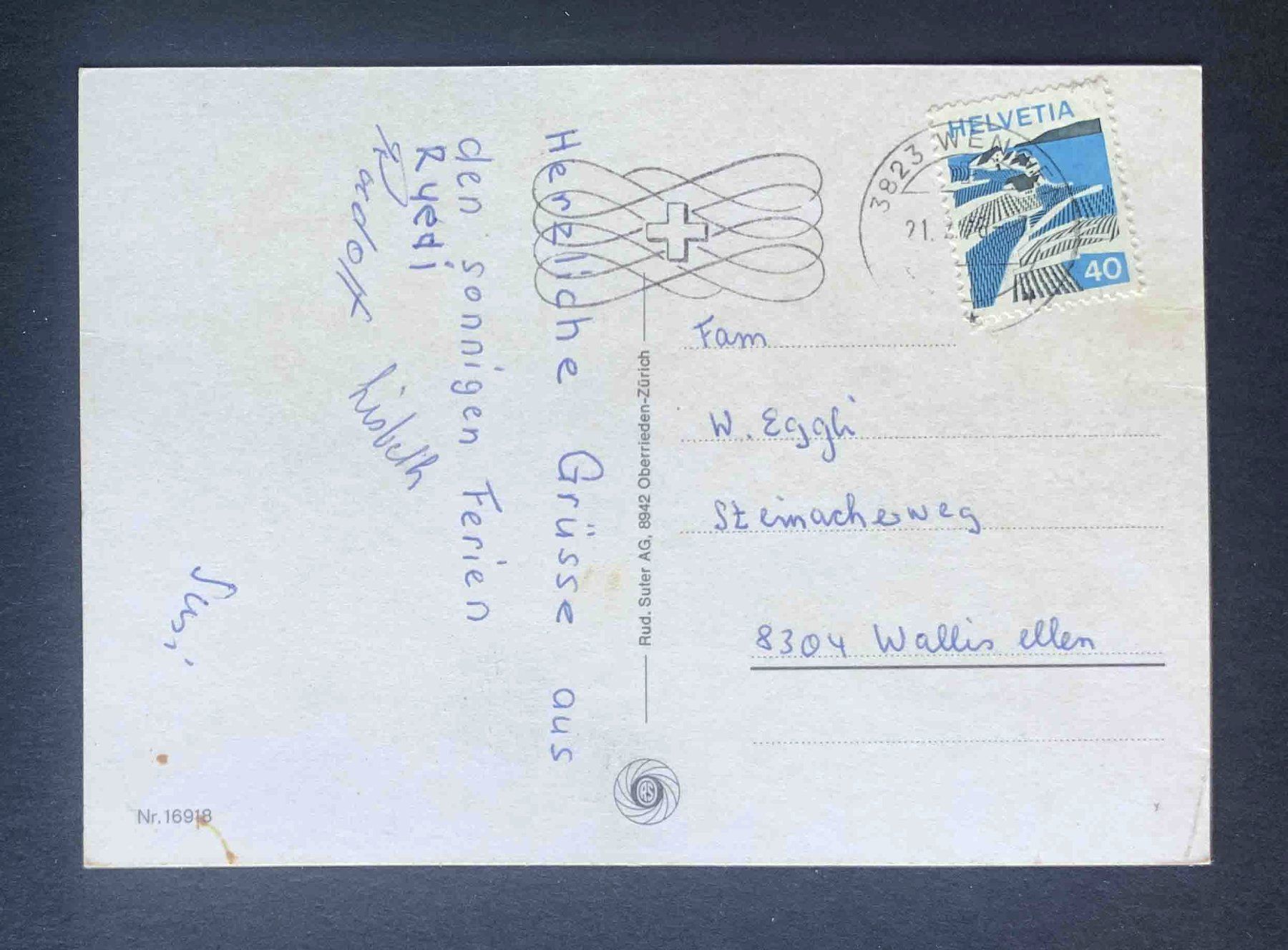 Cartoline postali: AK Wengen – Usato da Goldau venduto da artelier1 1
