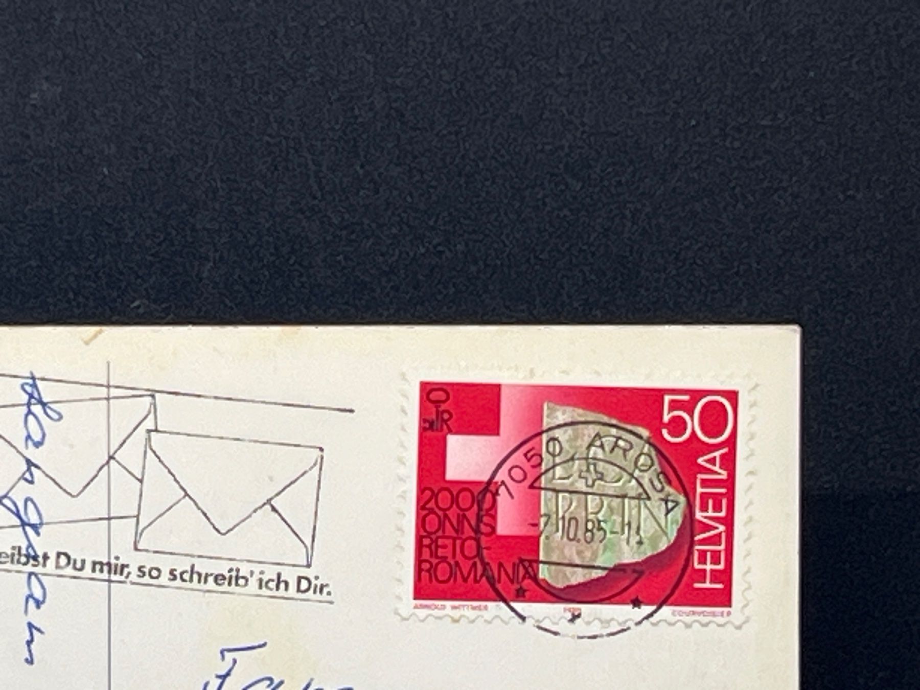 Cartoline postali: Arosa, Untersee mit Furkahörner – Usato da Widnau venduto da Brusi9 1