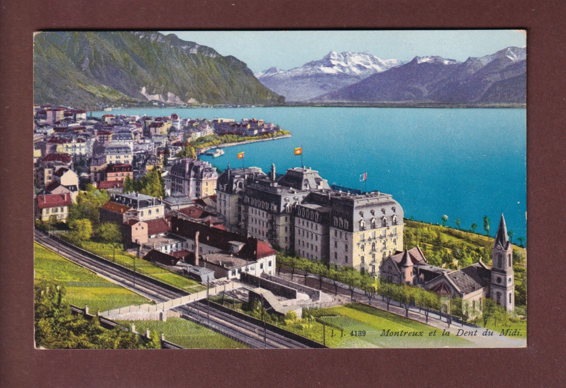 Ansichtskarten: MONTREUX - Dents du Midi - 1916 – Gebraucht aus Pully von nicecards