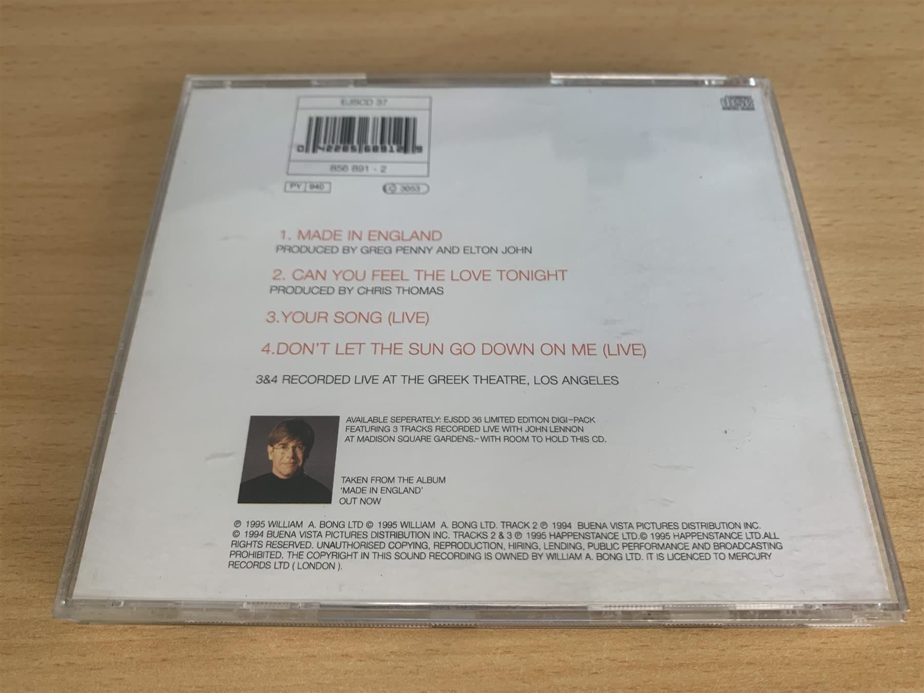 CD: Elton John – Made In England – Usato da Rikon im Tösstal venduto da Alpenmutz 1