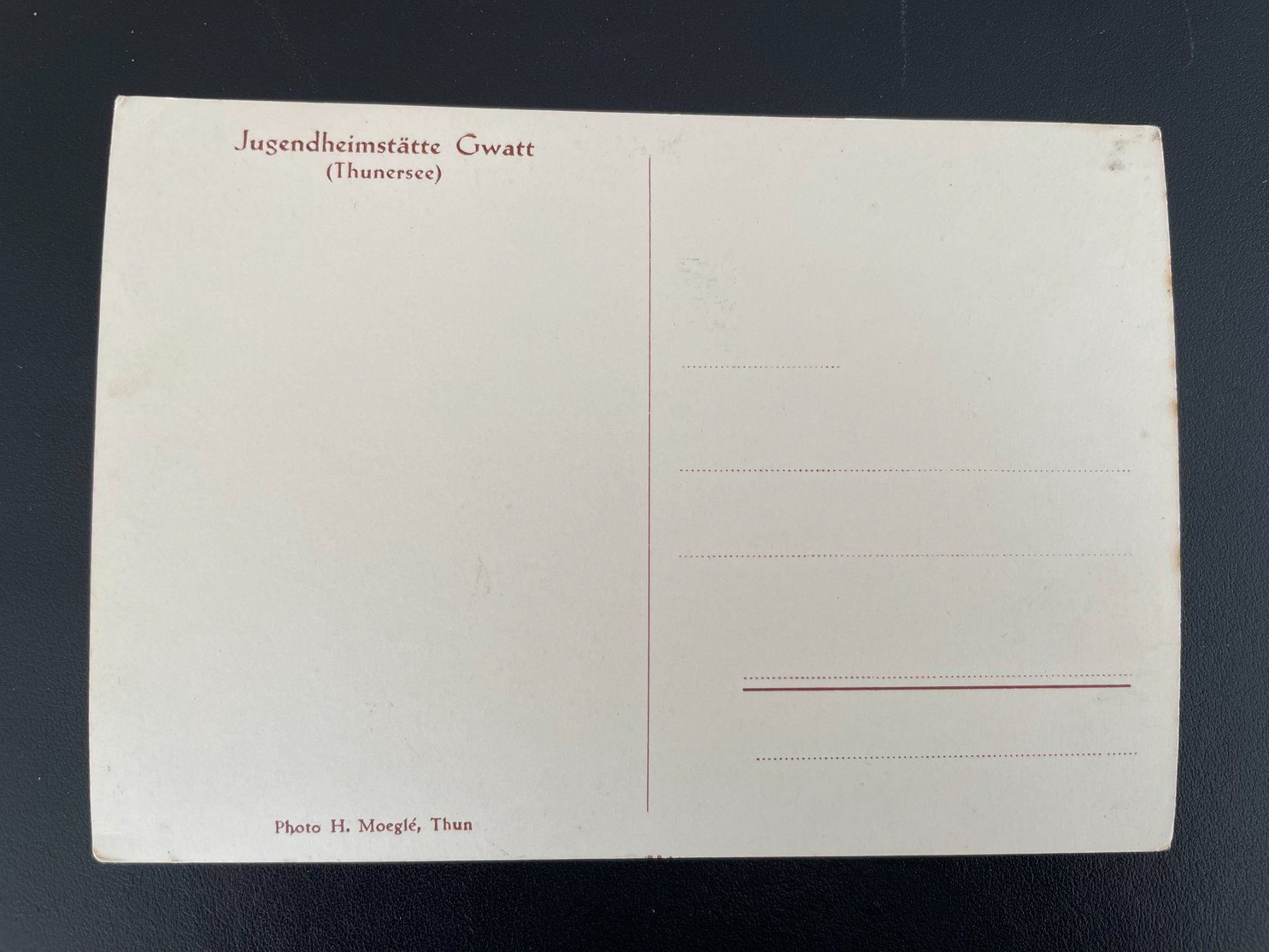 Cartoline postali: AK BE Jugendheimstätte Gwatt, Thunersee, Thun – Usato da Thal venduto da Danny82 1