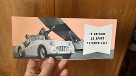 Dépliant Broschüre TRIUMPH 1945 Auto vintage