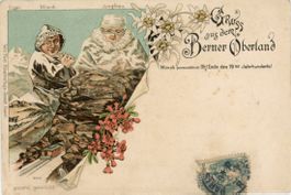 Mönch und Jungfrau   BE  -   Berggesichter    um 1 9 0 1