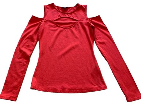 GUESS Damen Shirt, Gr. XS, Farbe: helles Rot