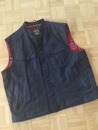 Vanson Gilet Revolver Vest Mens waxed Cotton, XL NP 549