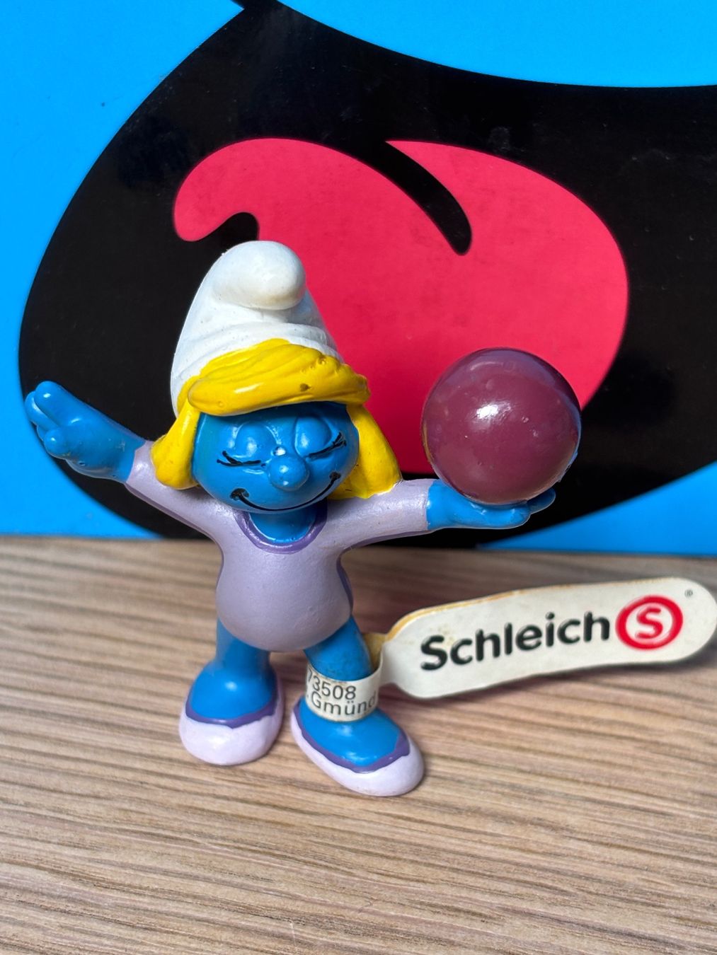 Schleich Statuette: Gymnastik-Schlumpfine – Usato da Lyss venduto da Duckszone