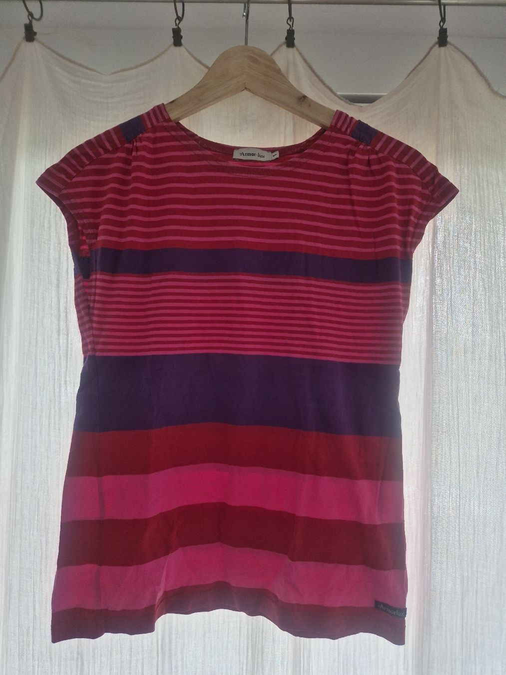 T-shirt: T-shirt Armor-lux rayé, Taille 1 – Usato da Granges (Veveyse) venduto da pissenlit
