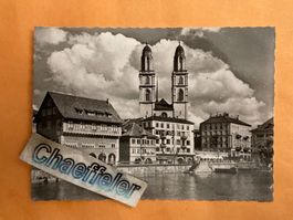 Zürich, Partie an der Limmat mit Gross-